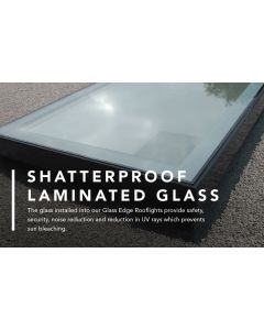 PERMAROOF GLASS EDGE ROOF LIGHT 600 X 600
